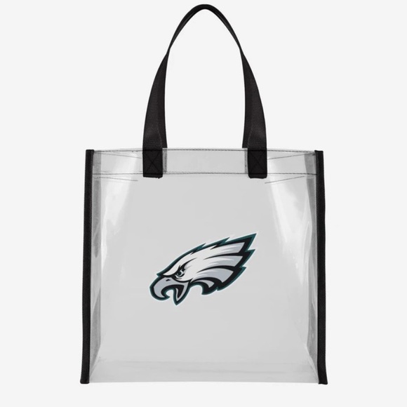 🛑SOLD🛑 EAGLES AUTHENTIC OFFICIALLY LICENSED 
STADIUM APPROVED 
CLEAR TOTE NWT - Picture 3 of 9